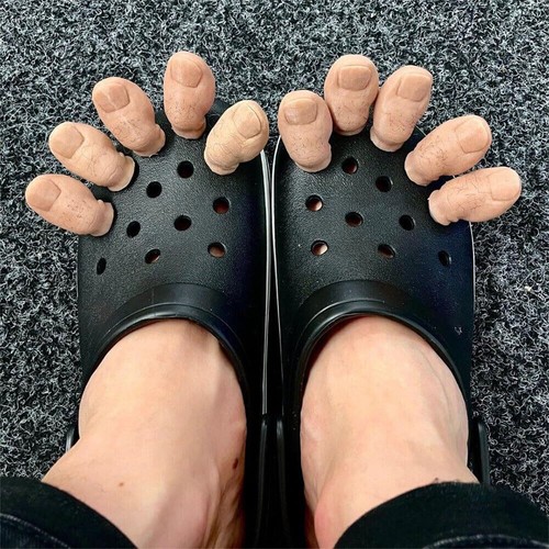 Funny Big Toe Shoe Charms Set Shoes Decorations Ornaments for Kid Mens Womens