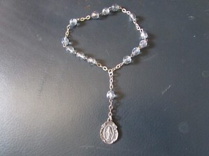 Vintage Communion Rosary Bracelet Italy