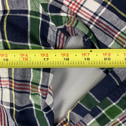 Camicia Taylor Stitch slim uomo 40 blu a quadri con bottoni manica lunga cotone - Foto 5 di 9