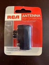 Push-On MATCHING TRANSFORMER- convert flat antenna lead to push-on F - RCA VH58R