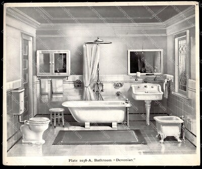 Bathroom ''Devonian'' 6.5'' x 8'' Brown Brothers Picture B647