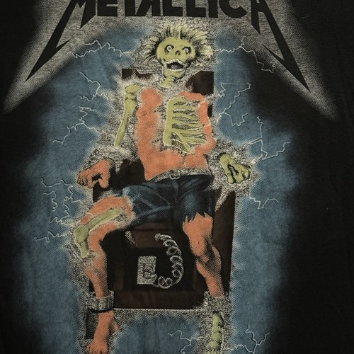 Vintage Metallica Shirt Mens M Ride The Lightning Single Stitch Handtex 1987 - Picture 10 of 13