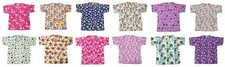 Nickelodeon Nursing Medical Pediatric Character Scrubs Shirt Top S to XL