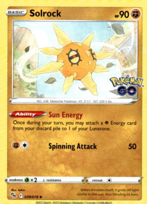 Pokemon GO #039/078 Solrock