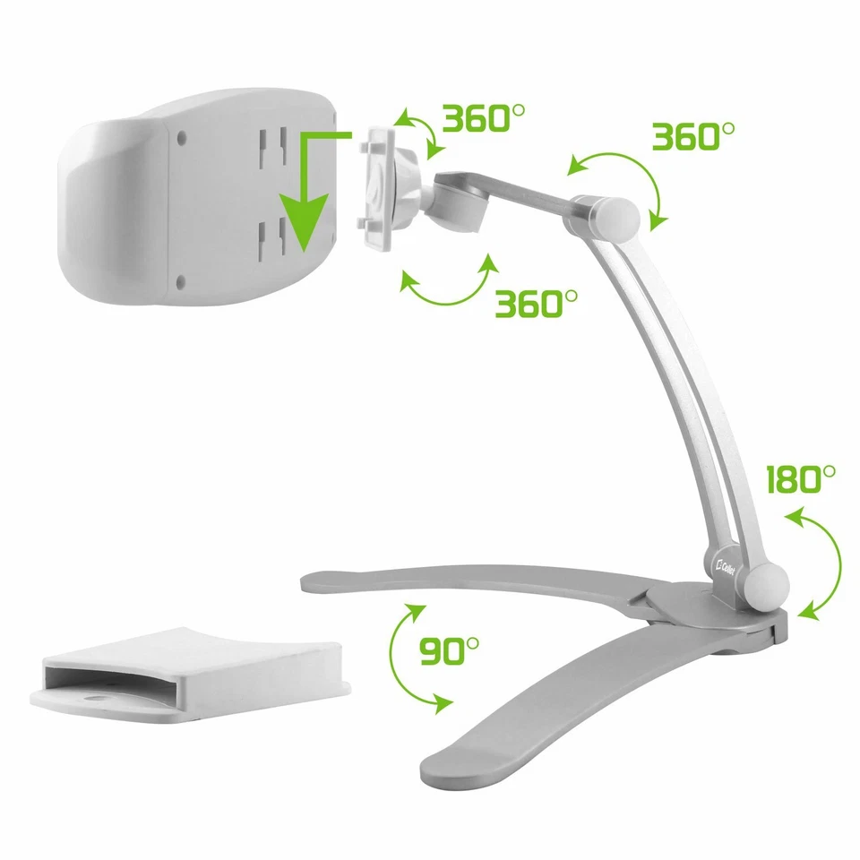 Tablet Desktop Wall Mount with 360 Rotation, Apple iPad Air Mini - Black - Image 2 of 4