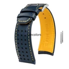 Curved Leather Watch Band Bracelet Strap Buckle Deployment Clasp Replacement