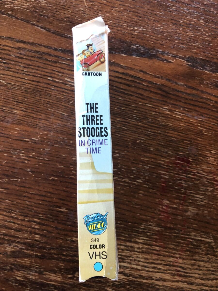 The Three Stooges In Crime Time Very Rare VHS Cartoon Animated 80s