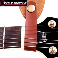 Acoustic Guitar Headstock Strap Locks Brown or Black Banjo Neck Button Speedle