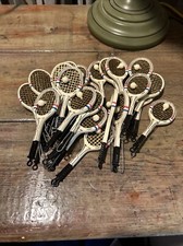 24 Pcs Tennis Racket Pins With Ball 5x2  