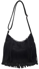 Vintage Suede Fringe Purse for Women Western Cowgirl Crossbody Bag Hobo Bags ...