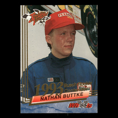 Nathan Buttke Rookie #43 1993 Wheels Rookie Thunder Busch Rookie Contender 1993
