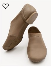 Capezio Leather Jazz Shoes Caramel Women  s 6.5 4W Wide Split Sole Dance Shoes