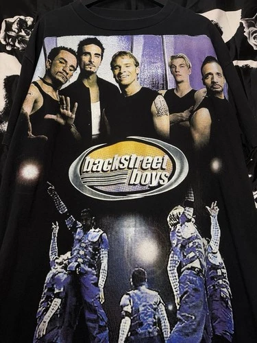 Backstreet Boys Mexican Bootleg 90s Size Extra Large 1990s vintage concert t-shirt, vintage, size L, single stitch, B+ condition