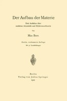 Max Born | Der Aufbau Der Materie | Taschenbuch | Deutsch | Vi | Springer
