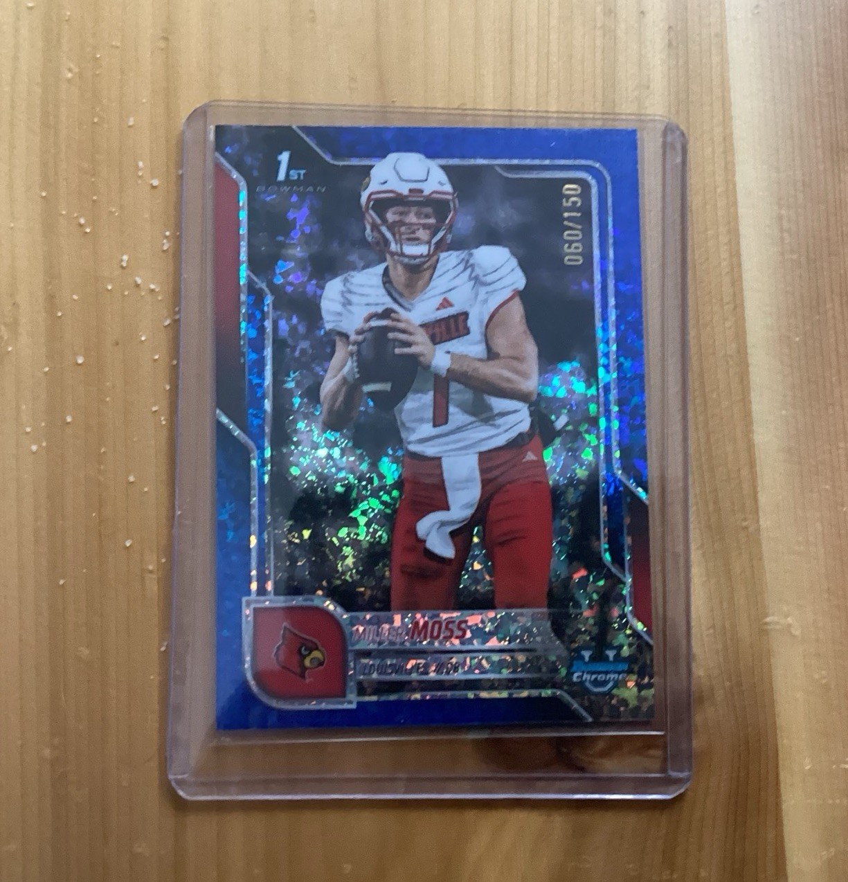 2025 Bowman University Chrome Football Miller Moss 1st Mini Diamond  Blue /150