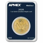 2026 Canadian Gold Maple Leaf 1 oz — photo from another recent sale