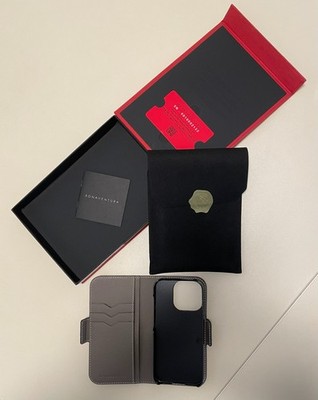Leder Hülle  BONAVENTURA  Lederhülle für iPhone 15 Pro Max Diary Genarbtes Leder