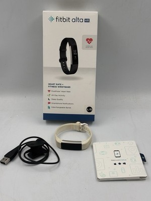 Fitbit Alta HR (FB408SBKL) Fitness Sleep Tracker Wristband Black Size L/G