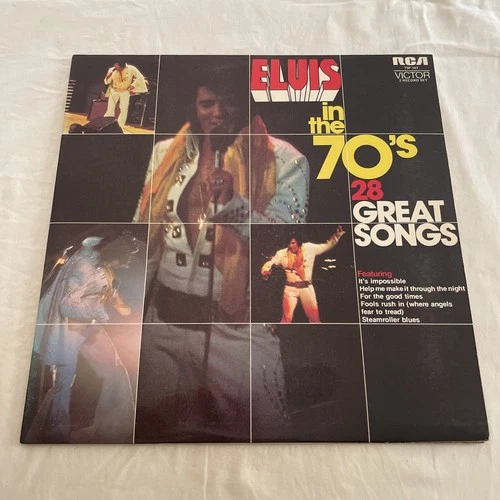 ORIGINAL VINTAGE RETRO Vinyl Record Music LP Elvis Presley In The 70s Double