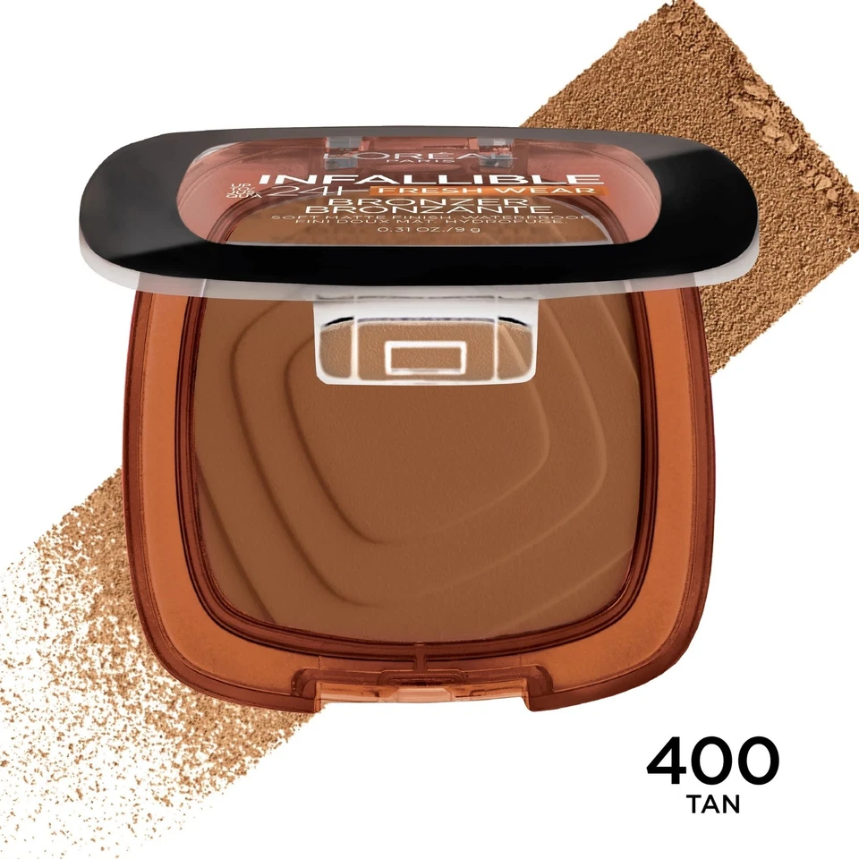 LOreal Paris Infallible 24H Fresh Wear Soft Matte Finish Longwear Bronzer 400 Ta - Image 2 of 4