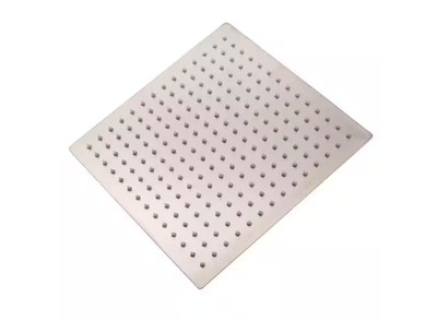 1-Spray Patterns with 2.5 GPM 16 in. Ceiling Mounted Fixed Shower Head in Brushe