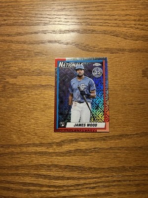 2025 TOPPS UPDATE ''1990 TOPPS CHROME SILVER'' #U90C-30 JAMES WOOD(RC)/NATIONALS