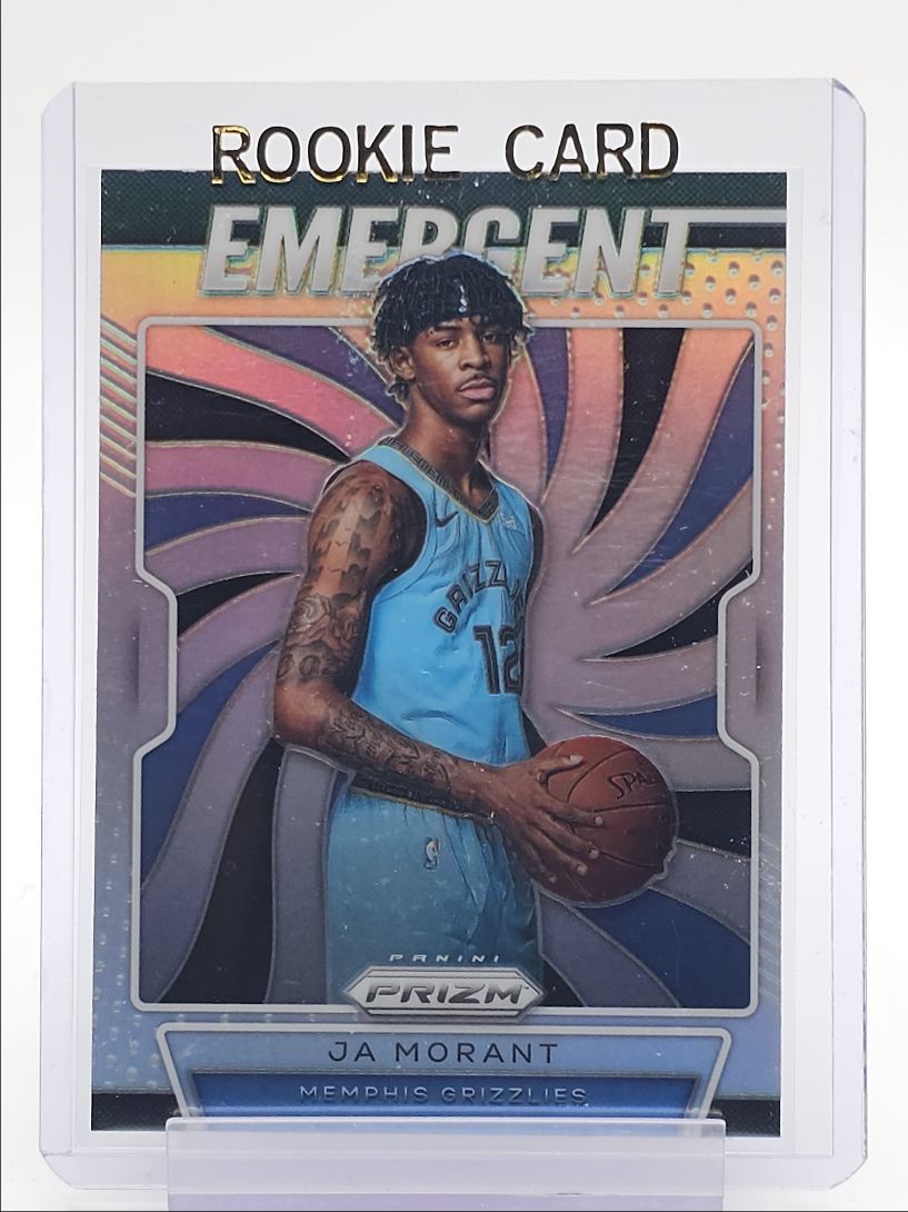 JA MORANT 2019-20 PANINI PRIZM EMERGENT ROOKIE SILVER GRIZZLIES RC Q6650