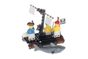 LEGO 6257 Castaway&rsquo;s Raft 1989 Pirates Set Complete w/ Minifigs & Instructions