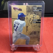 1996 PINNACLE AFICIONADO MAGIC NUMBERS #10 SAMMY SOSA