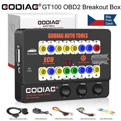 GODIAG GT100 OBD2 Breakout Box OBDII Protocol Detector OBD2 E-CU Bench Connector
