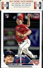 2023 Topps #441 Louie Varland Royal Blue Rookie Minnesota Twins