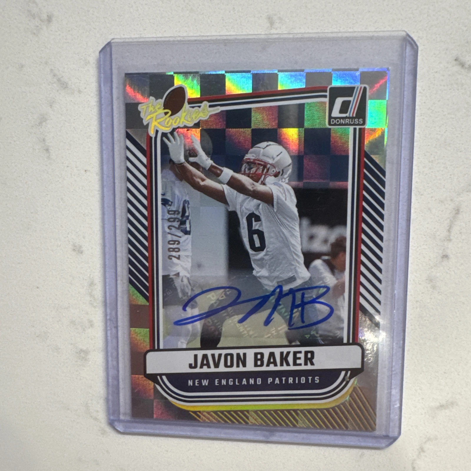 Javon Baker Panini Donruss the Rookies #TR25 Autograph