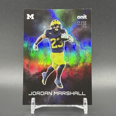 2025 Onit Gravity Jordan Marshall Galaxy Silver /15 Michigan