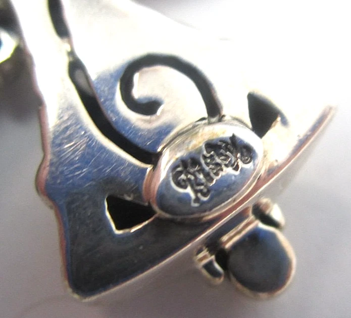 Barbara Bixby Sterling Silver and 18k Yellow Gold Topaz Cross Pendant Enhancer - Image 4 of 4