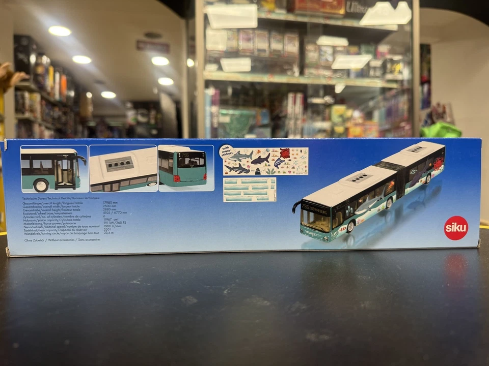SIKU 3736 - modellino 1:50 -   AUTOBUS ARTICOLATO  - NUOVO - SIGILLATO - Immagine 3 di 4