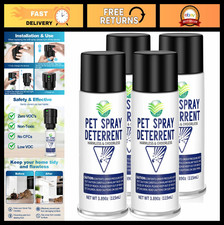 Odorless Cat Deterrent Spray Refill - Motion Activated Pet Deterrent System, 4 P
