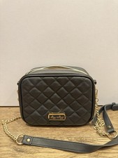 Itzy Ritzy Double Take Diaper Bag Purse Black Quilted Crossbody