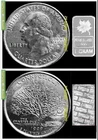 USA 2010 CANADIAN MAPLE LEAF SOLID 0.999 RARE ONE GRAM SILVER BULLION BAR NEW!