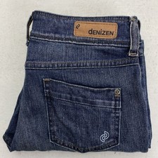 Denizen From Levi's Cropped Skinny Blue Stretch Jeans Size 9 GUC Hemmed JM4DZ2
