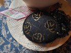 Vintage Women's Ladies Black Net Sequined Fastener Fashion Church Derby Hat NWT — photo 4