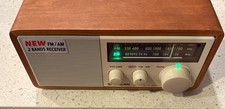Sangean WR-11 AM/FM Table Radio Wood Case Great Condition Working Well