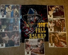 1982 FRIDAY THE 13TH PART 3 / 3D ORIGINAL 11x14 LITHO LOBBY CARDS wFREDDY BANNER
