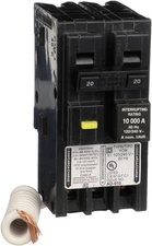 Square D by Schneider Electric Homeline 20 Amp Mini Circuit Breaker, 2 Pole, 120