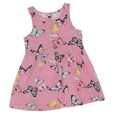 H&M, Kleid, Größe: 92, Pink/Mehrfarbig, Sonstiges, Mädchen #SzP