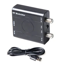 1× RF Modulator HDMI Input NTSC CH3/CH4 Frequency 61.25-67.25MHz for Consoles