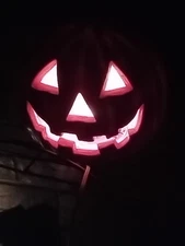 Vintage 1998 Paper Magic Group Orange Halloween Jack-O-Lantern Pumpkin Works