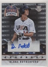 2015 Stars and Stripes Longevity Signatures /186 Blake Rutherford #12 Auto 1p5