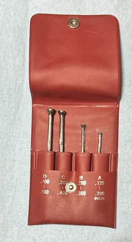 Small Hole Gage 4pc Set A Thru D (.125”-.500”) Japan