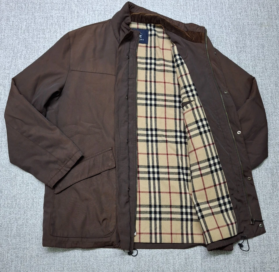 Burberry London Coat Men's Winter Jacket Wool Lining Overcoat Brown Size 54/XL - Image 2 of 4