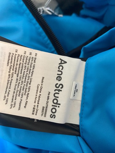 Chaqueta acolchada de plumón Acne Studio azul talla IT 50 - Imagen 9 de 12